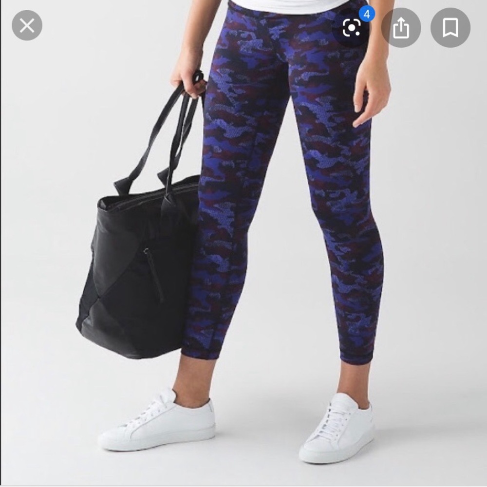 Purple army wonder under leggings